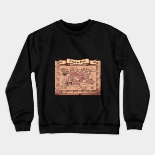 Treasure Map Crewneck Sweatshirt